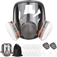 16 in 1 6800 wiederverwendbare Gasmaske, beinhaltet 1 Vollgesichtsmaske + 2 x Kartuschen + 2 x Filterkappen + 10 Filterpads + 1 Aufbewahrungstasche, 16 in 1 6800 wiederverwendbare Gasmaske, beinhaltet 1 Vollgesichtsmaske + 2 x Kartuschen + 2 x Filterkappen + 10 Filterpads + 1 Aufbewahrungstasche, von DEBUNS