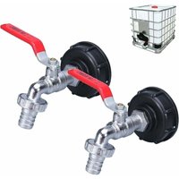2 IBC-Tankadapter mit 1/2-Zoll-Gewinde, 1000-l-Tankhahn, Regenwassersammelhahn, Hahnauslass, Gartenschlauch-Ventilanschluss..DEBUNS 2 IBC-Tankadapter mit 1/2-Zoll-Gewinde, 1000-l-Tankhahn, Regenwassersammelhahn, Hahnauslass, Gartenschlauch-Ventilanschluss..DEBUNS von DEBUNS