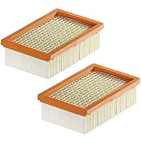 2 Stück Ersatzfilter für Kärcher WD4 WD5 WD6 MV4 MV5 MV6 Staubsauger, plissiert, flach, von DEBUNS von DEBUNS