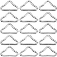 20 Stück Hochfeste Dreieckschnalle Trampolin Metall Dreieck Ringschnalle Trampolinmattenring Trampolinzubehör Ersatzteile für Trampoline, 20 Stück, von DEBUNS