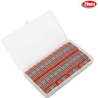 28 Stück Verdrahtungsstecker Leiter 2 Positionen Kompakt Orange Flammhemmend Nylon 11-28 AWG PCT-2-2,DUBUNS von DEBUNS