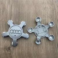 4er-Set Radkappen 4F0601165N Rademblem, für 135mm Radkappen für Audi (Grau) von DEBUNS