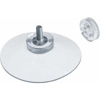 8 x Saugnäpfe Ø 50 mm mit M4x10mm Gewinde mit Rändelmuttern Transparent - Made in Germany, von DEBUNS von DEBUNS