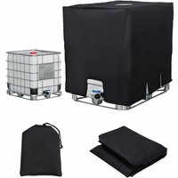 Abdeckplane für 1000L IBC Tank, Wassertankabdeckung, Schutzhülle (120 x 100 x 116 cm Schwarz)..DEBUNS von DEBUNS