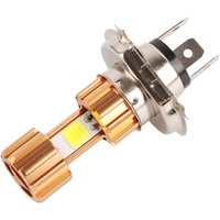 DEBUNS H4 COB 18W 12V Motorrad LED Scheinwerfer Lampe Weiß Licht Universal von DEBUNS