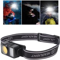 DUBUNS Stirnlampe, Taschenlampe, COB-LED, hohe Helligkeit, einstellbarer Winkel, Scheinwerfer für Camping, Laufen, Radfahren, Angeln DUBUNS Stirnlampe, Taschenlampe, COB-LED, hohe Helligkeit, einstellbarer Winkel, Scheinwerfer für Camping, Laufen, Radfahren, Angeln von DEBUNS