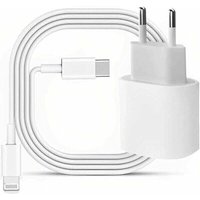 Debuns - iPhone-Ladegerät – [Apple MFi-zertifiziert] – 20 w usb c PD-Schnellladegerät mit 6 Fuß C-auf-Lightning-Kabel, Typ-C-Ladeadapter für iPhone von DEBUNS
