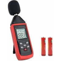 Dezibelmessgerät, 30 bis 130 dBa, digitaler Schallpegelmesser, Audio-Geräusch-DB-Messgerät mit LCD-Hintergrundbeleuchtung, Datumsanzeige, Max./Min. von DEBUNS