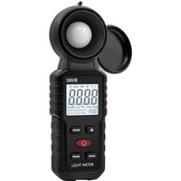 Digitales Luxmeter, Lichtmessung mit 0,1-200.000 Lux, Tragbares digitales Umgebungslichtmessgerät, Bereich bis 200.000 Lux für LED-Licht, Pflanzen, von DEBUNS