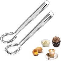 Edelstahl-Schneebesen, Spiral-Schneebesen, rotierender Schneebesen, manueller Schneebesen, professioneller Küchen-Schneebesen, Milchaufschäumer zum Edelstahl-Schneebesen, Spiral-Schneebesen, rotierender Schneebesen, manueller Schneebesen, professioneller Küchen-Schneebesen, Milchaufschäumer zum von DEBUNS