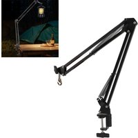 Faltbarer Camping-Laternenständer mit verstellbarem Winkel, tragbare Hängestange aus Aluminiumlegierung für Picknicklampen im Innen- und Faltbarer Camping-Laternenständer mit verstellbarem Winkel, tragbare Hängestange aus Aluminiumlegierung für Picknicklampen im Innen- und von DEBUNS