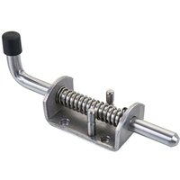 Federbelasteter Schieberiegel für Anhängertor, robuster Verriegelungsstift M10-128 x H22,5..DEBUNS von DEBUNS