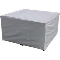 Gartenmöbel-Abdeckung, wasserdichtes Polyestergewebe, Gartentisch- und Stuhlabdeckung, UV-Schutz, für rechteckige Gartentische und -stühle – 11511570 von DEBUNS