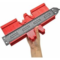 Heißer Verkauf - Konturenlehre, E25cm Profillehre Messlineal für Präzisionsfliesenmessung Laminat Holzmarkierungswerkzeug (10 Zoll Rot), von DEBUNS von DEBUNS
