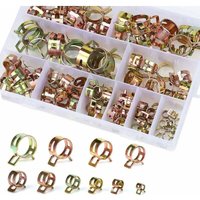 Heißer Verkauf-Kraftstoffschlauch-Federclip, 100 Stück Schlauchclips mit Aufbewahrungsbox (6-22 mm, Größe 10), von DEBUNS von DEBUNS