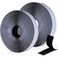 Kratzaufkleber, selbstklebende Klettstreifen, 10 m x 20 mm Klebebänder Streifenband Kratzhaken Schlaufe selbstklebend für Fotorahmen Installation, von DEBUNS