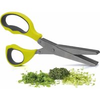 Küchenschere für Kräuter – 5 Edelstahlklingen und Reinigungskamm – Professionelles Lebensmittelschneidewerkzeug von DEBUNS Küchenschere für Kräuter – 5 Edelstahlklingen und Reinigungskamm – Professionelles Lebensmittelschneidewerkzeug von DEBUNS von DEBUNS