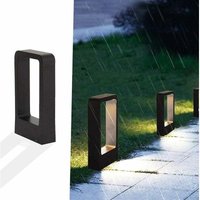 LED 7W 3000k IP65 Steckdosenleuchte Mast Terrasse Außenbeleuchtung Gartenlampe Schwarz Warmweiß Design Wasserdicht Dekobeleuchtung IP65..DEBUNS von DEBUNS