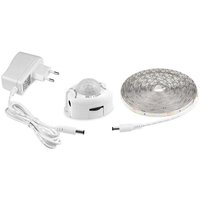 LED-Lichtstreifen mit Bewegungsmelder, selbstklebender flexibler LED-Streifen, wasserdicht IP65 mit 12-V-Stromversorgung, Lichtleiste für von DEBUNS