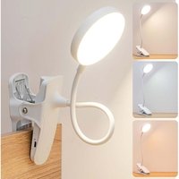 LED-USB-Klemmlampe mit Touch-Steuerung, 3 Beleuchtungsmodi, einstellbare Helligkeit, Schreibtischlampe, Leselampe, Nachttischlampe mit LED-USB-Klemmlampe mit Touch-Steuerung, 3 Beleuchtungsmodi, einstellbare Helligkeit, Schreibtischlampe, Leselampe, Nachttischlampe mit von DEBUNS