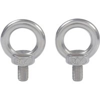 M5X10 304 Edelstahl Außengewinde Hebeöse Ring Augenschraube Augenschraube Maschinenschrauben Schulter 10 STÜCK..DEBUNS von DEBUNS