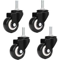 M8 x 25 mm, 4 Stück, tragend, 240 kg, Trolley-Lenkrolle, PU-Möbelrolle, Ersatz (ohne Bremsrollen)..DEBUNS von DEBUNS