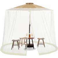Moskitonetz für Terrassenschirme im Freien für Terrassenveranda - Moskitonetz mit Wasserschlauch für 2,1–3,3 m große Terrassenschirme, Moskitonetz, Moskitonetz für Terrassenschirme im Freien für Terrassenveranda - Moskitonetz mit Wasserschlauch für 2,1–3,3 m große Terrassenschirme, Moskitonetz, von DEBUNS
