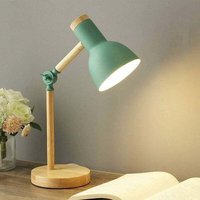 Nordische Tischlampe Schlafzimmer Nachttischlampe Kinder Augenschutz Leselampe Verstellbare Schreibtischlampe Led E27 Arbeitszimmer Nachtlicht (Groß, von DEBUNS