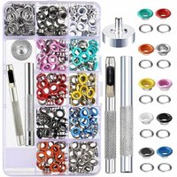 Ösen-Set, 500 Sets 5 mm Ösen, Metallösen, 10 Farben Ösen-Set mit 3 Ösen-Setzwerkzeug für Schuhe, Kleidung, Tasche, Leinwand, DIY – Stil C, von DEBUNS Ösen-Set, 500 Sets 5 mm Ösen, Metallösen, 10 Farben Ösen-Set mit 3 Ösen-Setzwerkzeug für Schuhe, Kleidung, Tasche, Leinwand, DIY – Stil C, von DEBUNS von DEBUNS