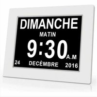 One Piece 7 Zoll digitale Kalenderuhr mit Datum und Uhrzeit, Alzheimer-Uhr für Eltern, Medikamentenerinnerung für Großeltern und Kinder – Weiß – One Piece 7 Zoll digitale Kalenderuhr mit Datum und Uhrzeit, Alzheimer-Uhr für Eltern, Medikamentenerinnerung für Großeltern und Kinder – Weiß – von DEBUNS