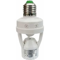 PIR-Bewegungsmelder-Glühbirnenfassung mit E27-Sockel für den Innenbereich mit Zeit- und Lichtsteuerung, DEBUNS PIR-Bewegungsmelder-Glühbirnenfassung mit E27-Sockel für den Innenbereich mit Zeit- und Lichtsteuerung, DEBUNS von DEBUNS