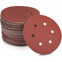 Papierschleifscheiben Ø 125 mm Korn 240 6 Löcher in Rot Schleifpapier für Gipskartonschleifer, Langhalsschleifer. Packung mit 50 Scheiben, von DEBUNS Papierschleifscheiben Ø 125 mm Korn 240 6 Löcher in Rot Schleifpapier für Gipskartonschleifer, Langhalsschleifer. Packung mit 50 Scheiben, von DEBUNS von DEBUNS