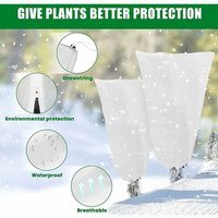 Pflanzen-Winterabdeckung, Pflanzenschutzhülle, Baum-Winterabdeckung, Winterabdeckung mit Reißverschluss, Gemüsegarten-Tomaten-Wintertasche aus von DEBUNS