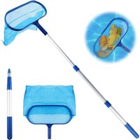 Pool-Laubskimmer mit Teleskopgriff, feinmaschiges Netz, Pool-Reinigungswerkzeuge, von DEBUNS Pool-Laubskimmer mit Teleskopgriff, feinmaschiges Netz, Pool-Reinigungswerkzeuge, von DEBUNS von DEBUNS