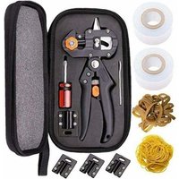Professionelle Veredelungsschere, Gartenschere, Baumveredelungszange, Gartenveredelungsset für Bäume (schwarzer Stoffbeutel + Gummiband + Membran), von DEBUNS