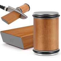 Rollender Messerschärfer für Küchenmesser – Rollendes Messerschärfen – Messerschärfwerkzeug-Set mit Schleifstein – Geburtstagsgeschenk für Frauen und von DEBUNS