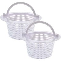 Runder Korb für Aufstellpool-Skimmer, mit Griff zum einfachen Herausnehmen, 2er-Pack – Durchmesser 16 cm – Weiß..DEBUNS Runder Korb für Aufstellpool-Skimmer, mit Griff zum einfachen Herausnehmen, 2er-Pack – Durchmesser 16 cm – Weiß..DEBUNS von DEBUNS