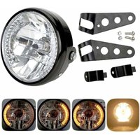 Runder Motorradscheinwerfer – LED-Projektor mit Montagehalterung – 12 V 7" Halogen-LED..DEBUNS von DEBUNS