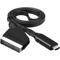SCART-auf-HDMI-Kabel – SCART-auf-HDMI-Adapter – All-in-One-SCART-auf-HDMI-Audio-Video-Konverter 1080p/720p von DEBUNS