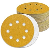 Schleifscheibe 125 mm, Körnung 80, Schleifpapier, 100 Stück, Schleifscheiben für Exzenterschleifer, Schleifpapier..DEBUNS von DEBUNS