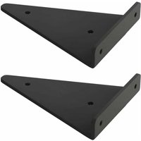 Schwebende dreieckige Regalhalterung aus Metall, verdeckte, blinde Wandregalhalterung, DIY-Dekorationsstütze für Schlafzimmer, Wohnzimmer, von DEBUNS
