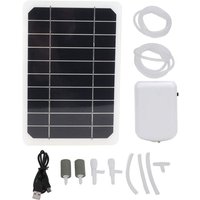 Solar-Teichbelüfter, 2000 mAh, wiederaufladbar, geräuscharm, wasserfest, Solar-Teich-Sauerstoffgenerator für Aquarien, Hydrokultur, DUBUNS von DEBUNS
