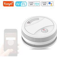 Tuya WiFi Unabhängiger Photoelektrischer Rauchmelder, Ton- und Licht-Feueralarm, Fernbenachrichtigung über Smartphone-App, von DEBUNS von DEBUNS