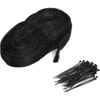 Vogelschutznetz aus Nylon mit 50 Kabelbindern – Schwarzes Gartennetz, Insekten- und Vogelschutz für Gemüse und Obst, von DEBUNS von DEBUNS