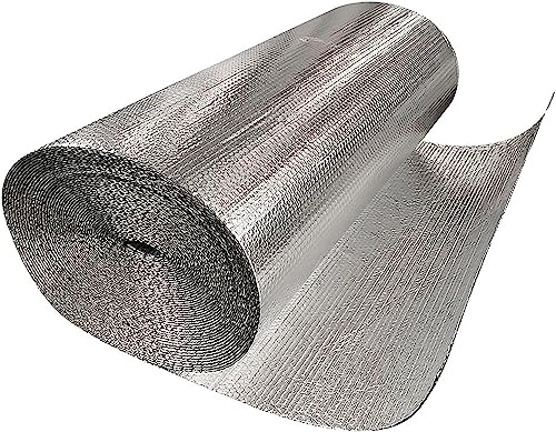 DECAKE Aluminiumfolien-Isolierung, Dampfsperre, Selbstklebende Isolierung, Doppelfolie, Luftpolsterfolie, Aluminiumfolie, Isolierrolle, Dampfsperre, Verschiedene Größen, 5 mm dick, zur Ve von DECAKE