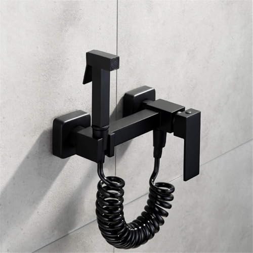 DECAKE Duschset Wasserhahn Badewannen-Duschsysteme Hand-Bidet-Sprüher, Duschset Toilette, Warm- und Kaltwassermischer aus Messing und Kupfer VAE-Set Duschkopf Wasserhahn, B-Set, B-Set von DECAKE