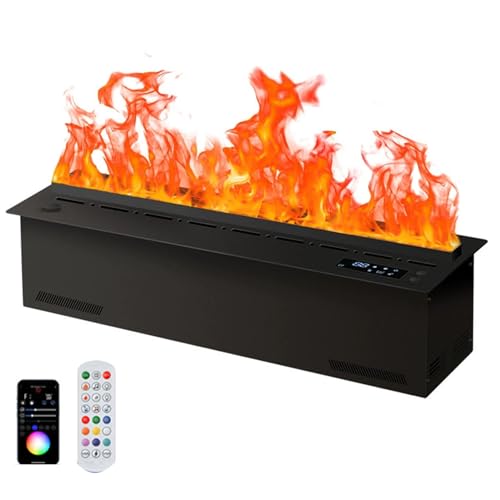 DECAKE Elektrischer Kamin mit mehrfarbigem LED-Flammeneffekt, Luftbefeuchterfunktion, Smart-App-/Fernbedienungs-/Touch-Steuerung für EIN gemütliches Wohnambiente und Luftbefeuchtung DECAKE Elektrischer Kamin mit mehrfarbigem LED-Flammeneffekt, Luftbefeuchterfunktion, Smart-App-/Fernbedienungs-/Touch-Steuerung für EIN gemütliches Wohnambiente und Luftbefeuchtung von DECAKE