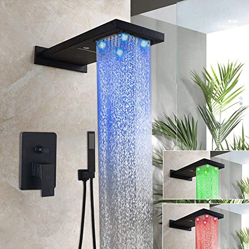 DECAKE Wasserfall Badezimmer Kopfbrause Handbrause Set Wandmontage Wasserhahn Regendusche Jets Wasserhahn Zweifunktions-Duschset Mischbatterie DECAKE Wasserfall Badezimmer Kopfbrause Handbrause Set Wandmontage Wasserhahn Regendusche Jets Wasserhahn Zweifunktions-Duschset Mischbatterie von DECAKE