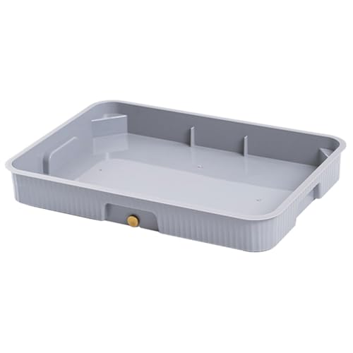 Kleine Wasserschale, kann in die Wanne eingebettet Werden, mit 27-Zoll-Schlauch, leicht zu tragen, ABS-Material, geeignet für Küche, Esstisch (weiß, 36 x 25 x 5 cm) von DECAKE