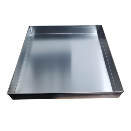 Tropfschale für Klimaanlagen aus Edelstahl 304, 5 cm hoch, AC-Wasserauffangwanne, Auslaufschutz, Pflanzenuntersetzer, Werkzeug-Organizer (80 x 10 cm (32 x 4 Zoll)) von DECAKE